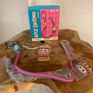 Authentic Pop Mart Labubu the Monsters Let's Checkmate Pendant Chain - Bishop